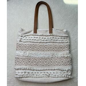 Sonoma: Boho Macrame Style Canvas Tote